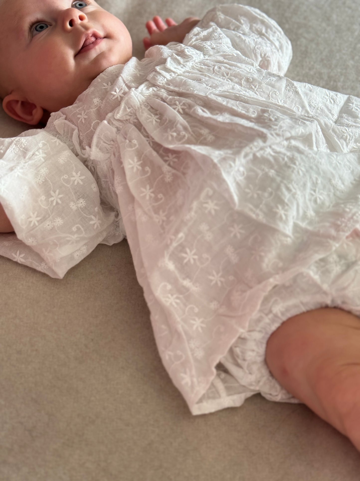 Lottie Cotton Embroided Set - White