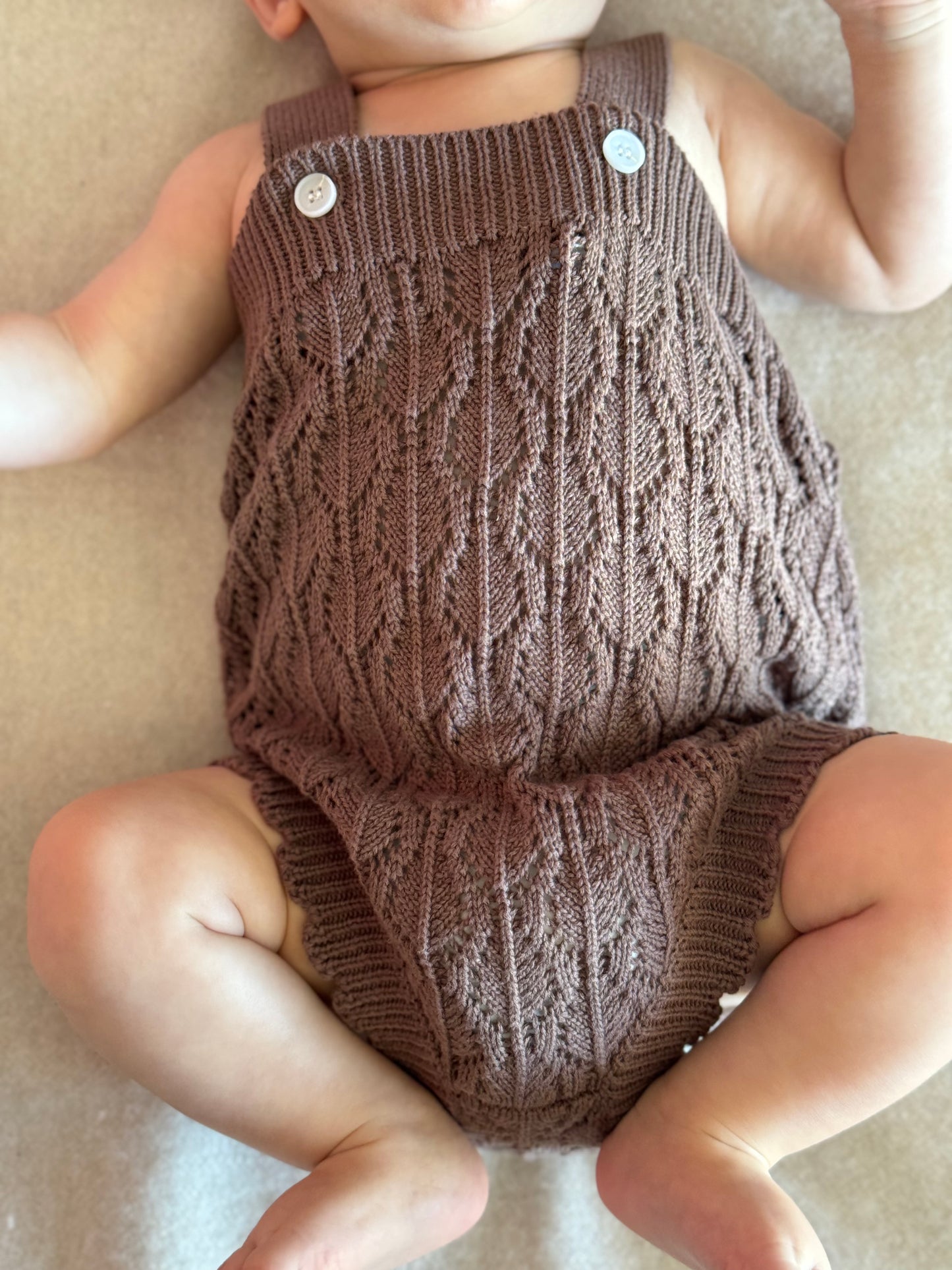 Milka Knit Romper - Chocolate