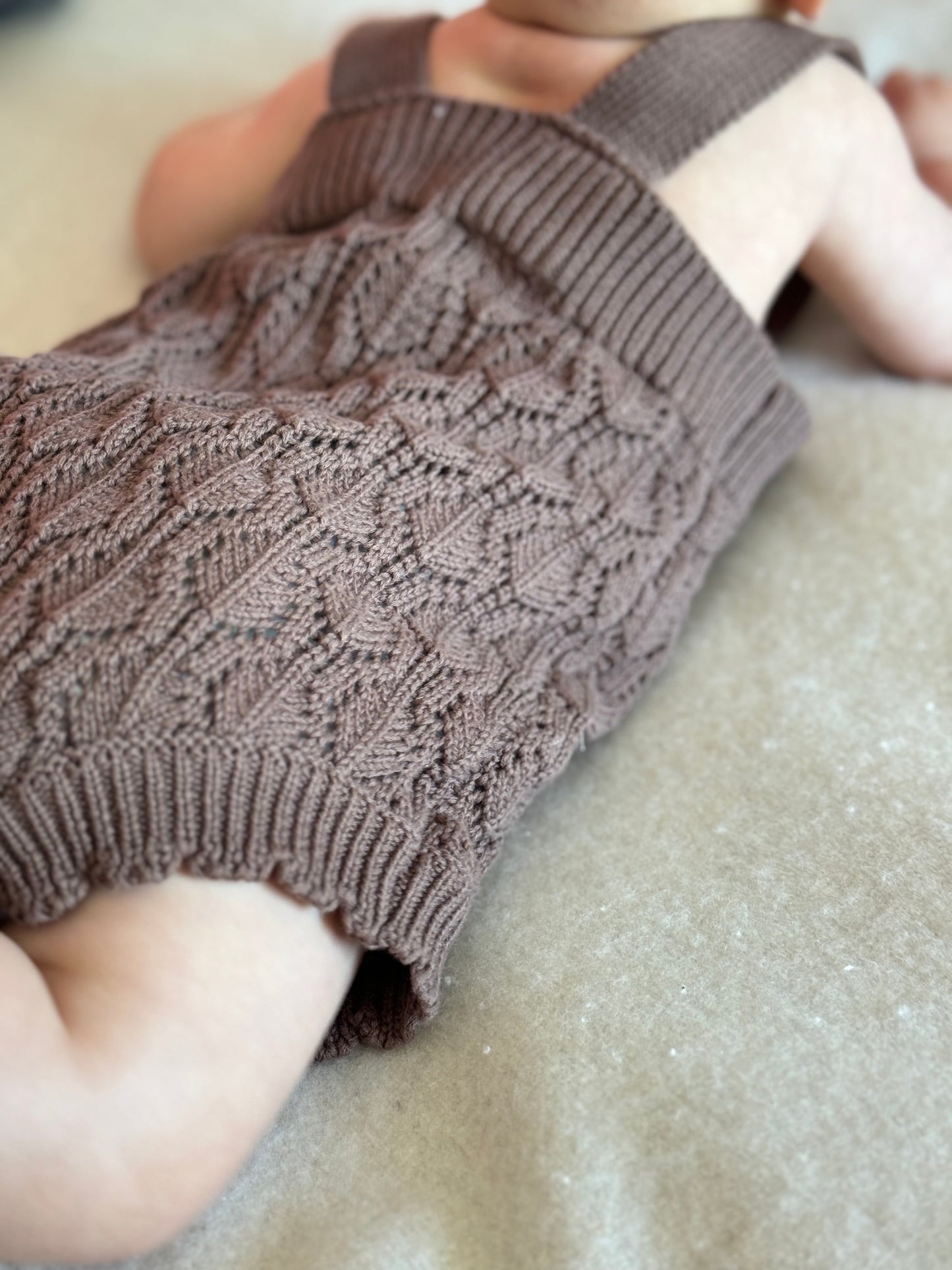 Milka Knit Romper - Chocolate